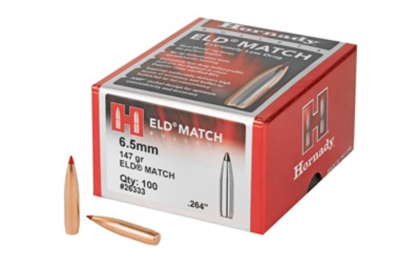 HRNDY ELD-M 6.5MM .264 147GR 100CT