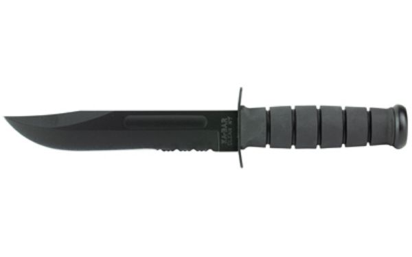 KBAR FIGHTING KNF 7" BLK SRTD W/STH