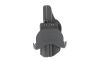 KELTEC PR57 OWB PADDLE HLSTR RH BLK
