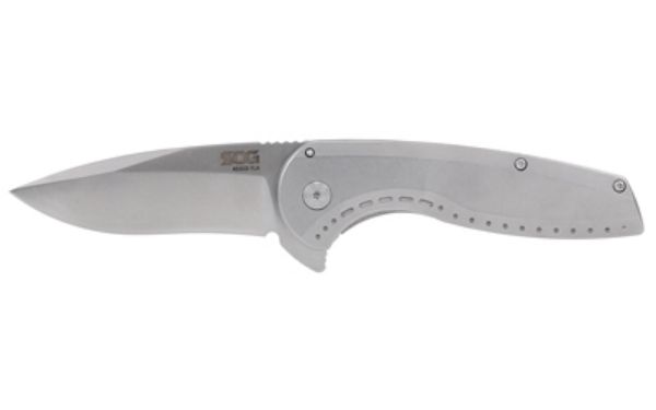 SOG AEGIS FLK 3.25" DROP PT SLV