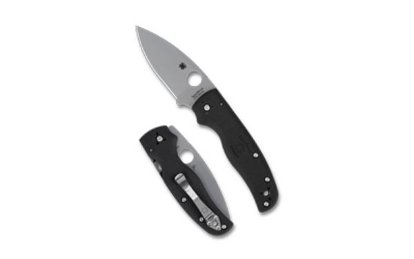 SPYDERCO SHAMAN LTWT 3.58" BLK/SLV