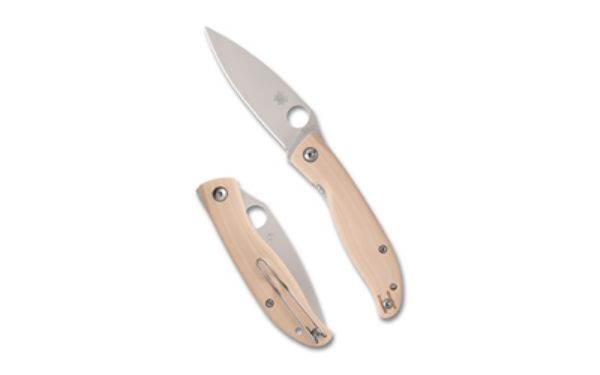 SPYDERCO MANTRA 4 G-10 3.34" WHT/SLV