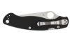 SPYDERCO MILITARY 2 4" BLK/SLV LEFT