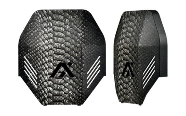 AXIL MX PLATE 1 SET BLACK VENOM