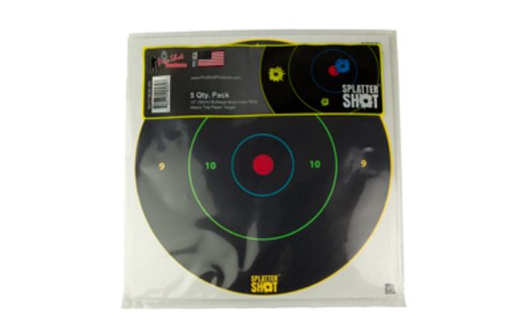 PROSHOT 12" MULTI CLR BULLSEYE 5PK