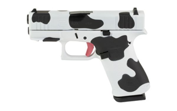 GLOCK 43X 9MM 10RD COW PRINT FRTRAIL