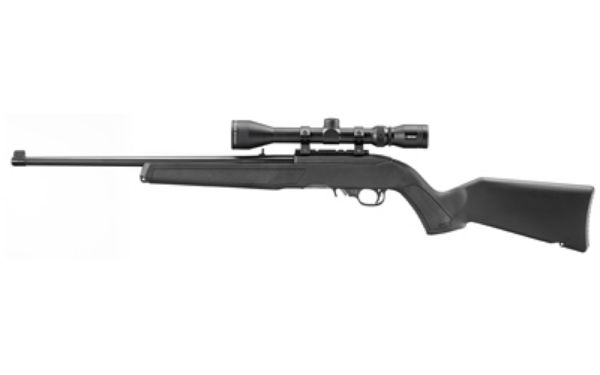 RUGER 10/22 22LR 18.5" 10RD SCOPE BK