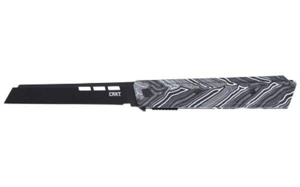 CRKT ZEPHYR 3.22" PLAIN EDGE WHT/BLK