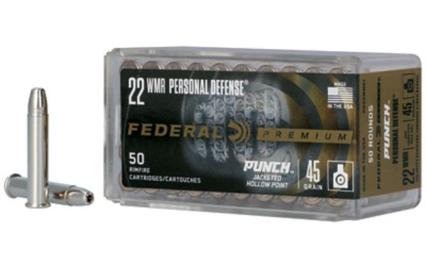 FED PUNCH 22WMR 45GR JHP 50/3000